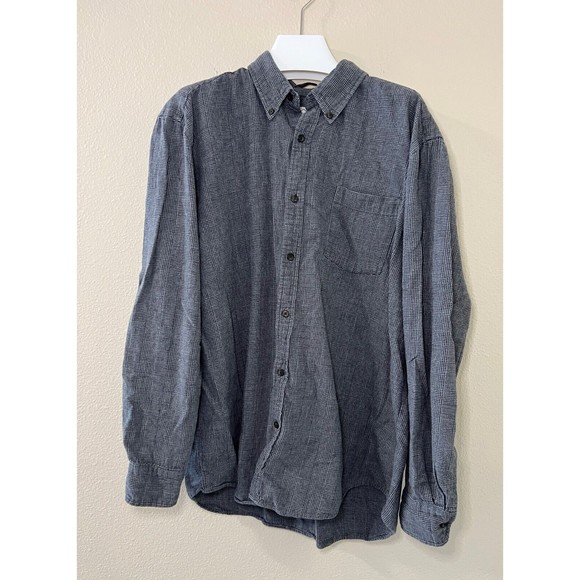 St. John's Bay Other - St. John's Bay Men's Gray Black Flannel Classic Fit Button Down Shirt Size XL